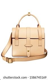 Nude Leather Handbag Extra Strap On Stock Photo 1586745169 Shutterstock