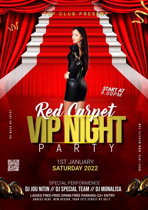 Plantilla De Copy Of Copy Of Vip Night Party Template Postermywall