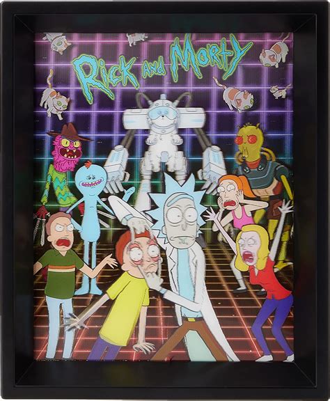 cartoon network rick  morty characters grid  lenticular posters