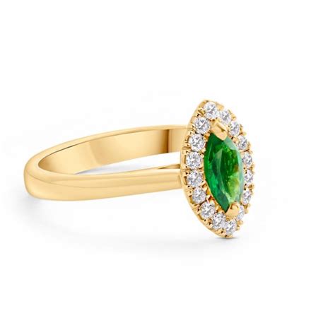 Kt Goldring Tsavorit Diamanten Green Treasure La Pantera