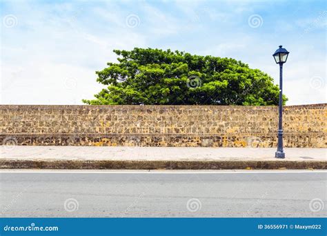 Side View On Street With Sidewalk Stock Image Image Of Road Asphalt