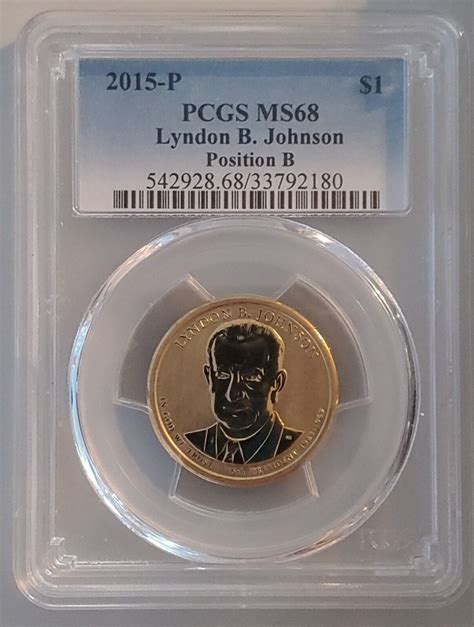 2015 P Pcgs Ms 68 Lyndon B Johnson Position B Reverse Presidential