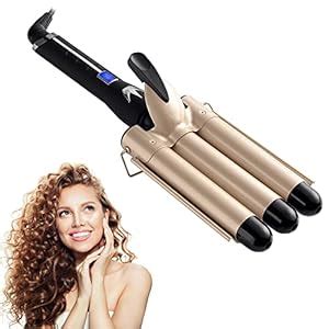 Amazon Curling Iron Wand Barrel Ceramic Tourmaline Triple