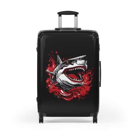 Swim with Style: Shark Suitcase - V Luggage.