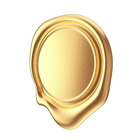 3d Golden Wax Seal Mockup Turbosquid 2303799