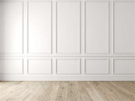 modern classic white empty interior wall mural