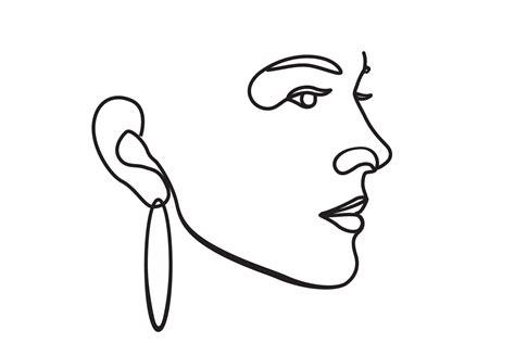 Women Face One Line Art Graphic By Subujayd · Creative Fabrica