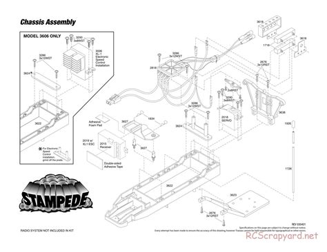 Traxxas Exploded Views Stampede Xl 1 3606 • Rcscrapyard Radio