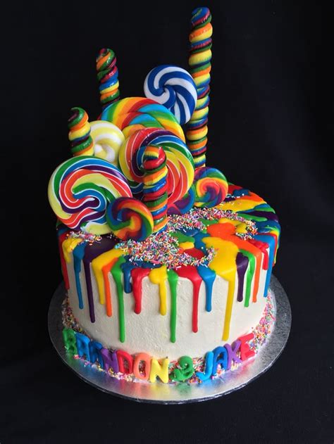 Rainbow Drip Cake Recipe Janella Ivory