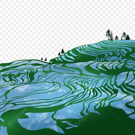 Rice Terraces Png Transparent Rice Terraces Green Rice Field Rice