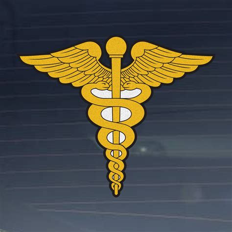 army division medical corps emblem reflective indoor outdoor vinyl