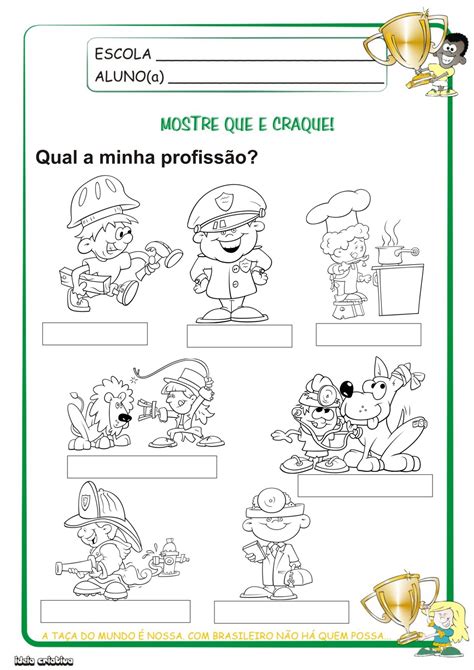 Atividade Profissões 1 Ano