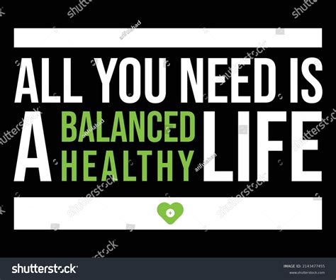 Healthy Lifestyle Quote Poster Design Stock Vector Royalty Free