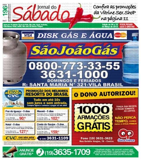 Confira as promoções da Vitrine Sex ShoP na Jornal do Sábado