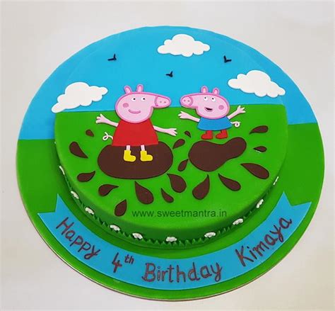 Peppa Pig George cake - Decorated Cake by Sweet Mantra - - CakesDecor