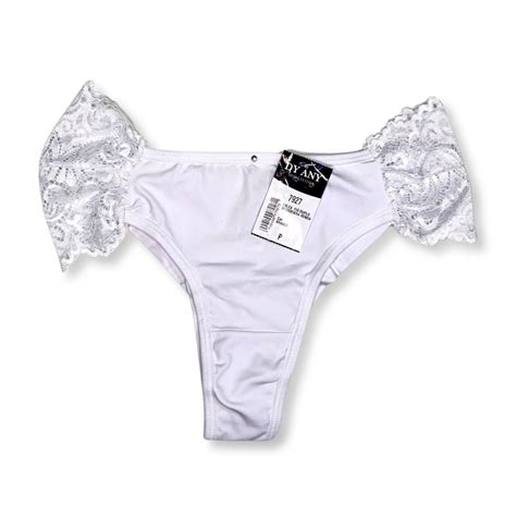 Kit c Calcinha Fio Dental Lateral em Renda Dy Any Galé Lingerie Calcinhas sutiãs