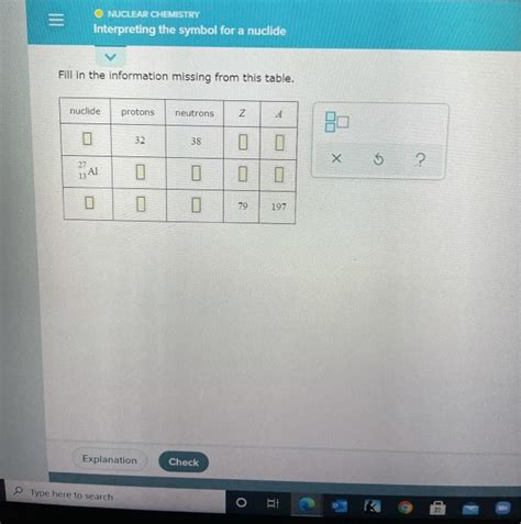 Solved NUCLEAR CHEMISTRY Interpreting The Symbol For A Chegg