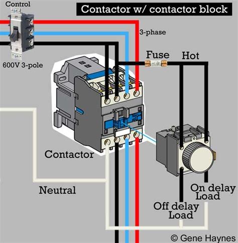 phase contactor connection diagram