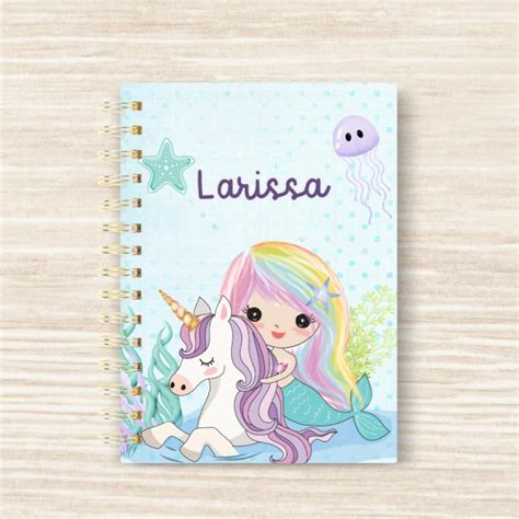 Agenda Creche Permanente Personalizada No Tema Sereia Cute