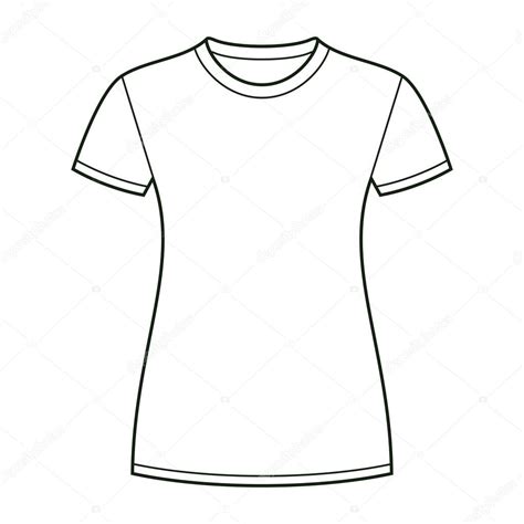 Camiseta Blanca De Manga Corta Dibujo Plano Plantilla De Ilustraci N