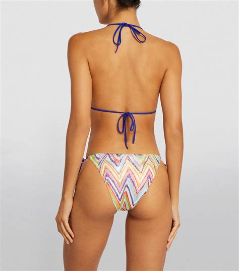 Womens Missoni Purple Chevron Bikini Harrods UK