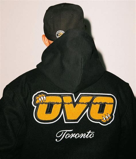 Black Toronto Raptors Ovo Varsity Jacket Jackets Masters