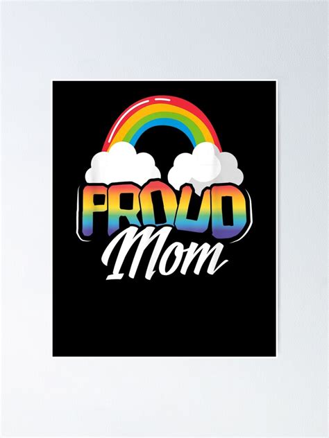 P Ster Orgullosa Mam Mes Del Orgullo Gay Arco Ris Lgbt Padre D A De La Madre De Robertellisdc