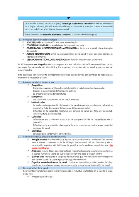 APS Apuntes todas las unidades APS La Atención Primaria de la Salud