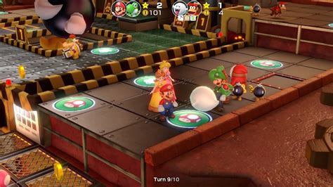 Super Mario Party Partner Party Gold Rush Mine Mario Yoshi Vs