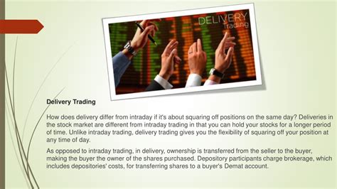 Ppt Delivery Vs Trading Powerpoint Presentation Free Download Id