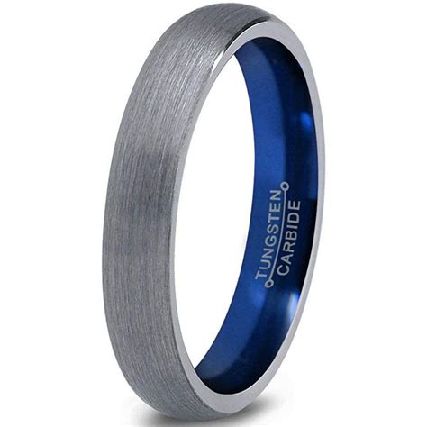 Chroma Color Collection Tungsten Wedding Band Ring 6mm For Men Women B