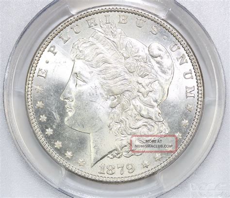 1879 Morgan Silver Dollar Ms 63 Pcgs (1777)