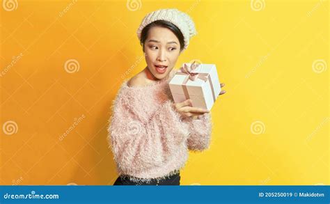 Sassy And Cheeky Good Looking Brunette Woman Winking Attractive Girl Standing Near Bar Smiling