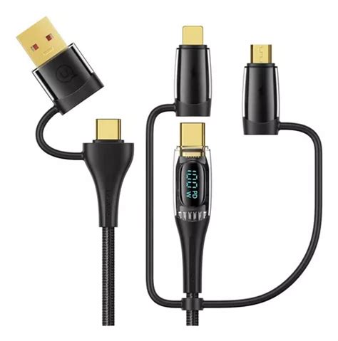 Cable De Carga Usb C A Carga Múltiple 100 W 4 Pies 5 PuLG Cuotas