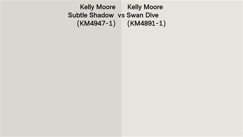 Kelly Moore Subtle Shadow Vs Swan Dive Side By Side Comparison