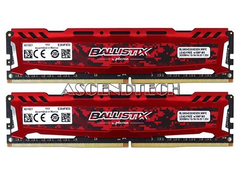 BLS8G4D30AESEK 2_Of_BLS8G4D30AESEK.M8FE | Crucial Ballistix 16GB 2x8GB ...