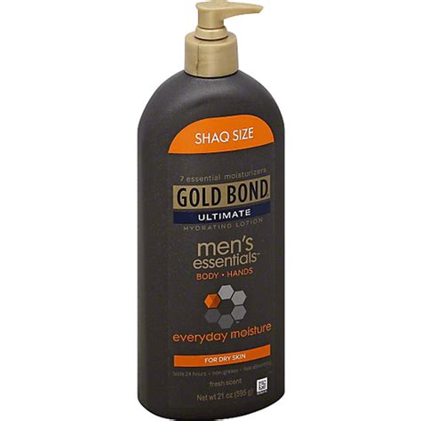 Gold Bond Ultimate Mens Essentials Hydrating Lotion For Dry Skin Fresh Scent Shaq Size