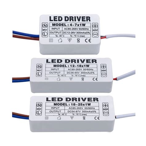 Neuer LED-Treiber 2W 4W 10W 15W 30W 300mA LED-Netzteil AC90-265V ...