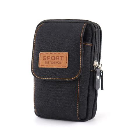 Canvas Mobile Phone Bag Waist Bag For Phone Wallet Case Belt Bag Cellphone Pouch Ebay