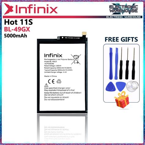 Battery For Infinix Hot 11S BL 49GX X6812 X6812B Shopee Philippines
