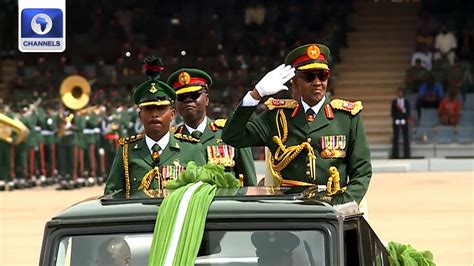 Pres Buhari Unveils Regimental Colours Of The Nigerian Army Youtube