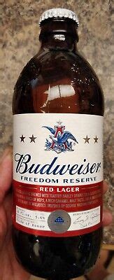 Budweiser Anheuser Busch Freedom Reserve Red Lager 12oz EMPTY Stubby