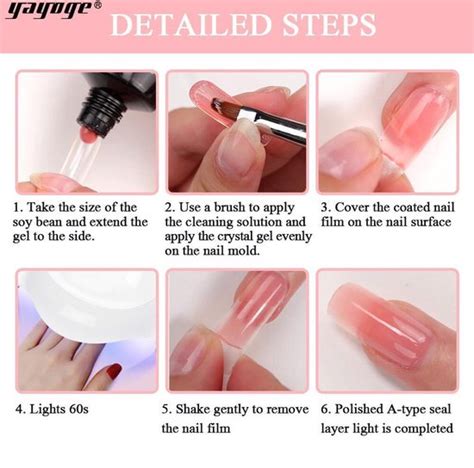 Yayoge Poly Set Gel Nail Set Voor Nagels Extensions Uv Gel Polish P16