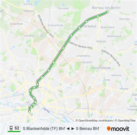 S Route Schedules Stops Maps S Bernau Bhf Updated