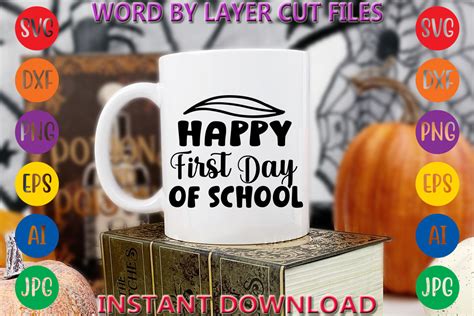 Happy First Day of School Graphic by Art And Craft · Creative Fabrica