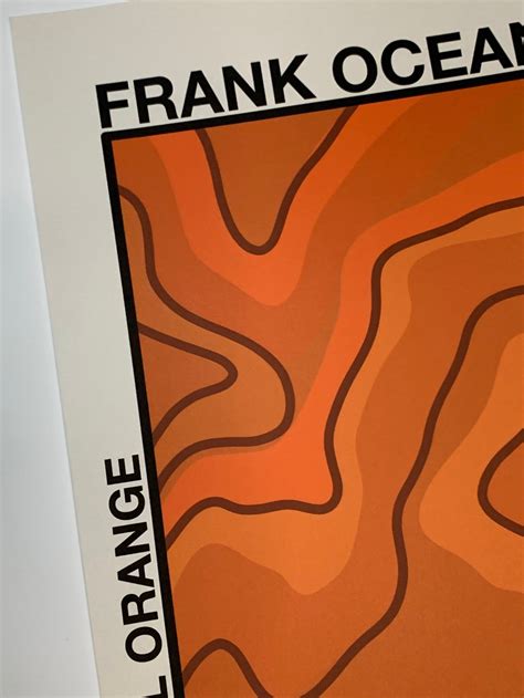 Frank Ocean Poster // Channel Orange Poster // Frank Ocean | Etsy