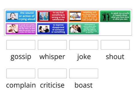Communication Verbs Match Up