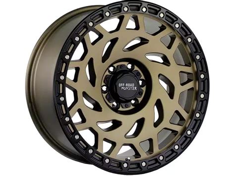 Off Road Monster Jeep Wrangler M50 Bronze With Black Ring Wheel 20x9 5