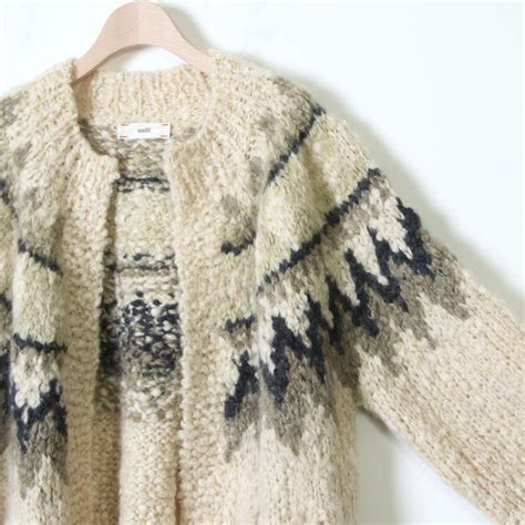 unfil アンフィル cashmere blend hand knit cardigan カシミアブレンドハンドニットカーディガン