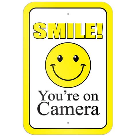 Smile You Re On Camera Sign Margaret Wiegel